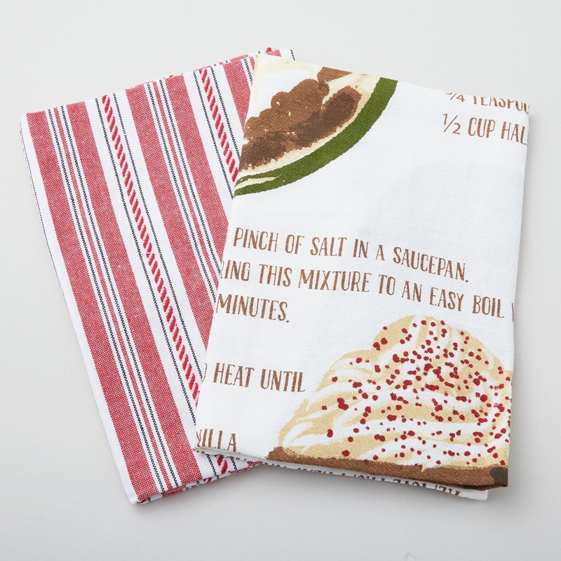 Hot Cocoa Recipe Dishtowel Set