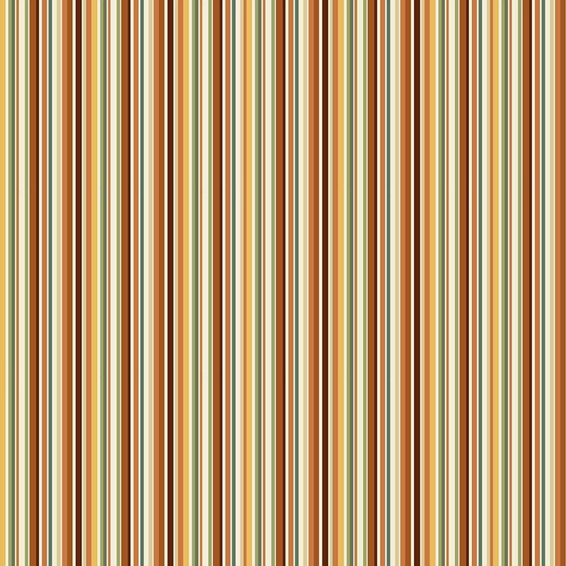 Hello Autumn ~ Cinnamon Stripe ~ MU-102-1 Multi 1/2 Yard