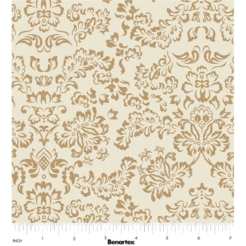 Elegant Keepsakes ~ Elegant Filigree 14744M-07 Ecru 1/2 Yard