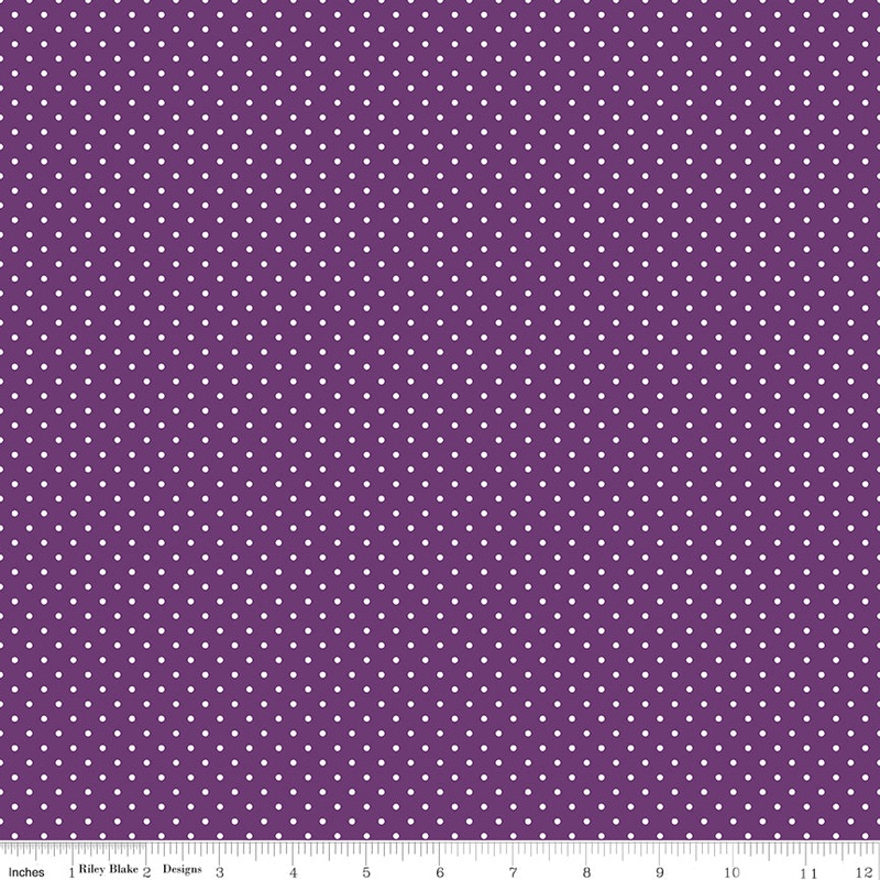 Swiss Dot ~ C670-EGGPLANT 1/2 Yard